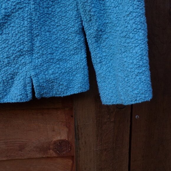 Willow Women's Cardigan Button Turquoise Blue Sweater. 100% Cotton, Made in USA - Picture 7 of 9